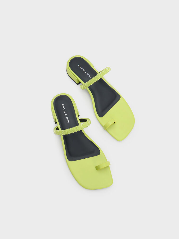 Beaded Toe-Ring Sandals, , hi-res