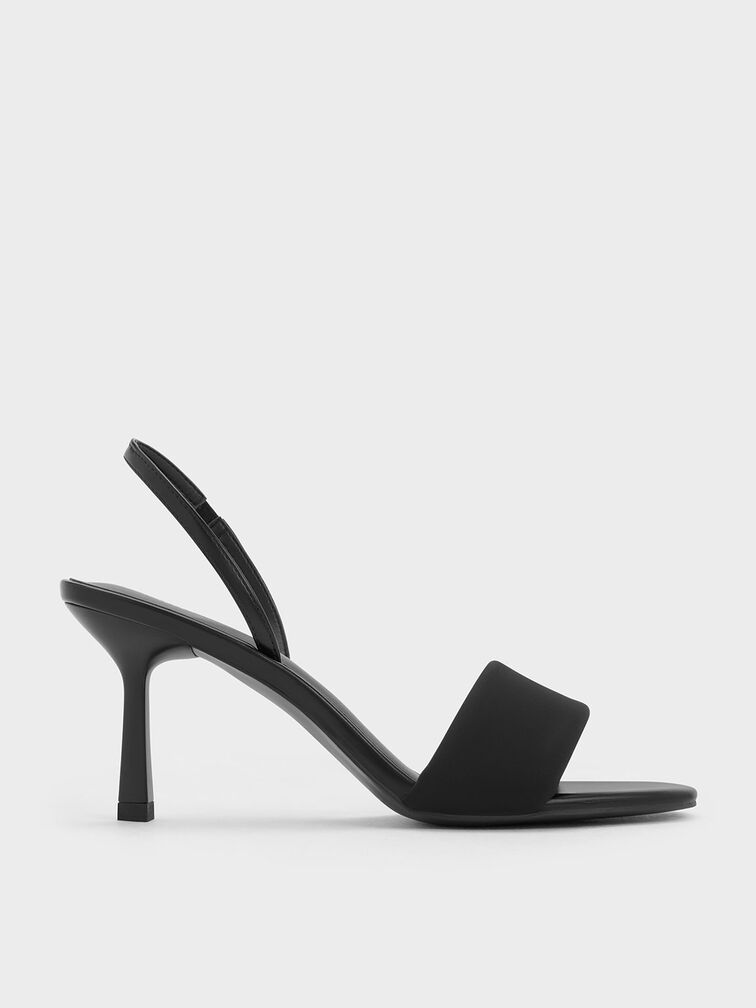 Padded Strap Slingback Pumps, , hi-res