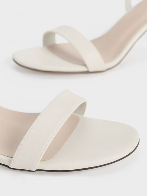 Clear Trapeze Heel Sandals, , hi-res