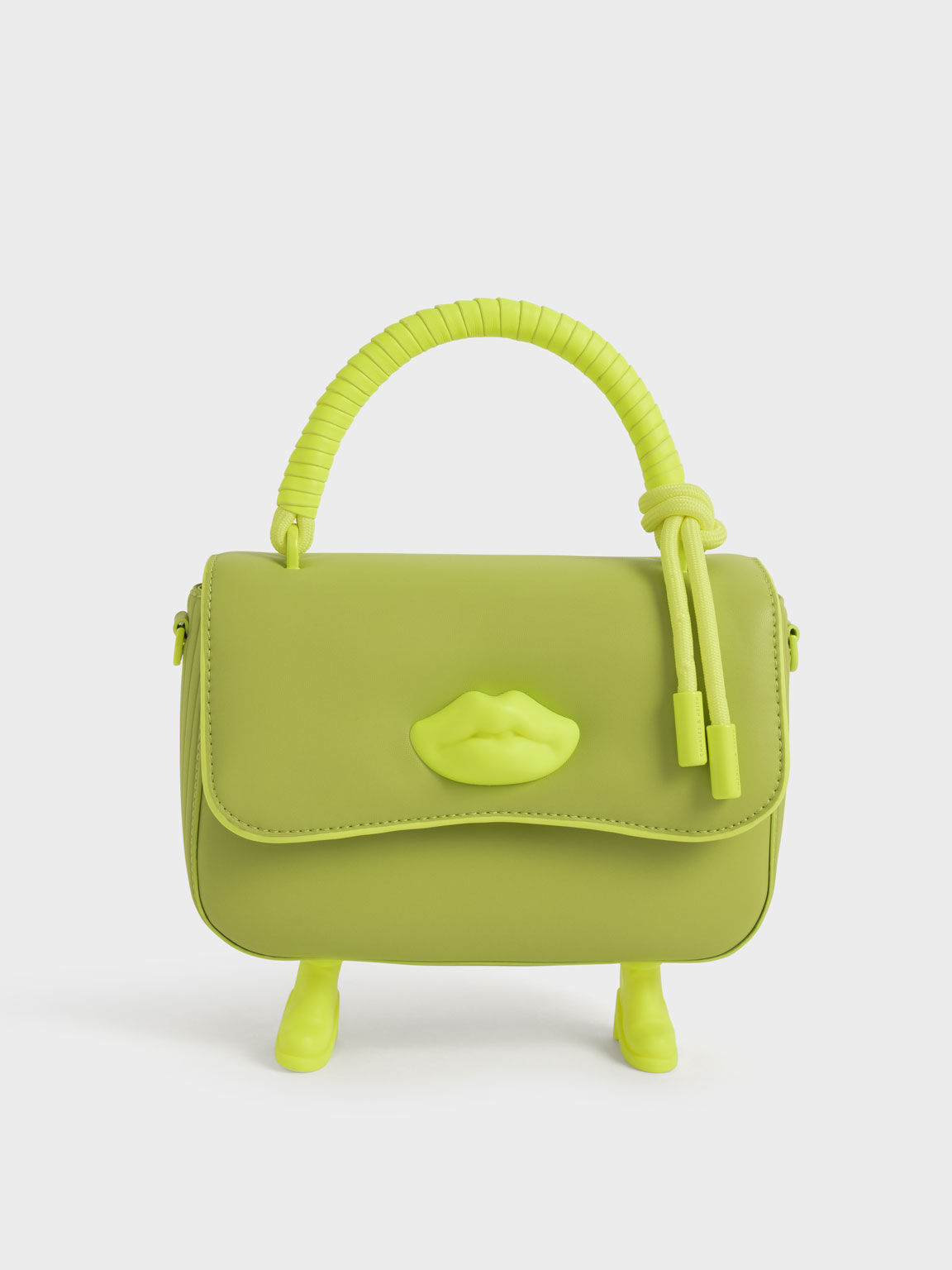 Calliope Top Handle Bag, Lime, hi-res