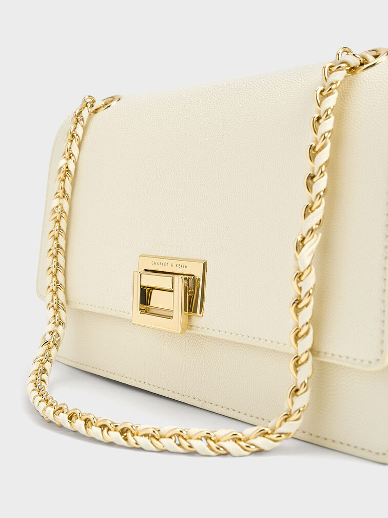 Everline Braided-Strap Shoulder Bag, Cream, hi-res