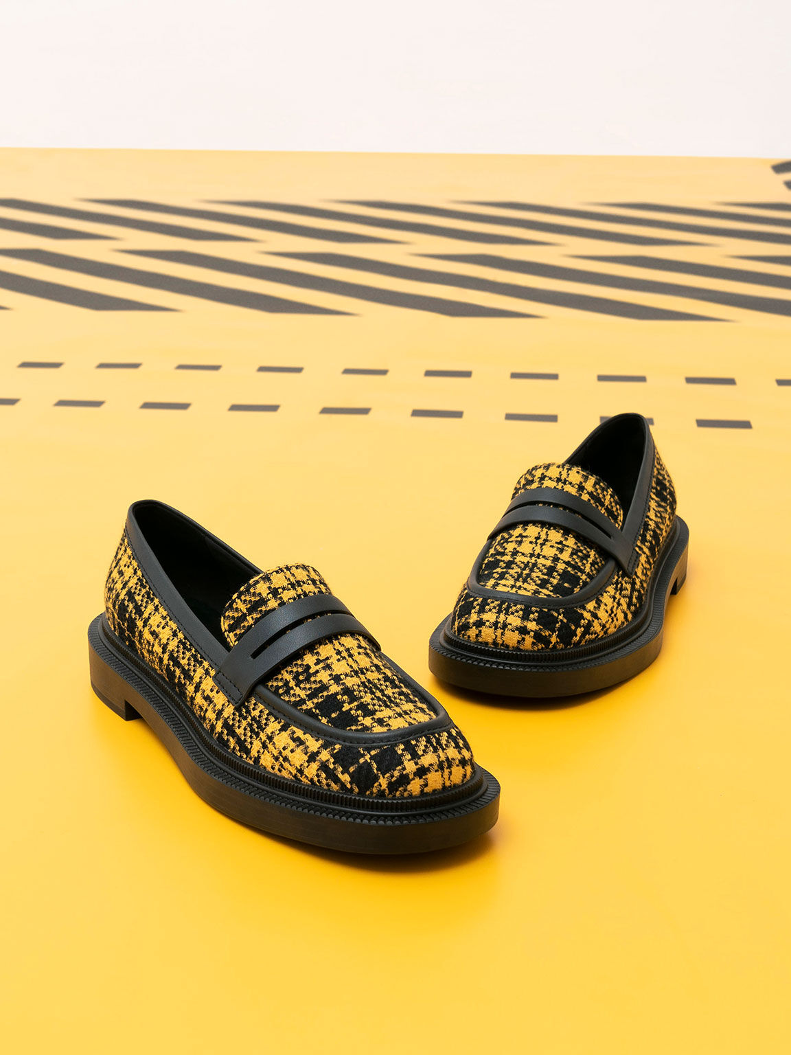 Charles and keith yellow shoes sale