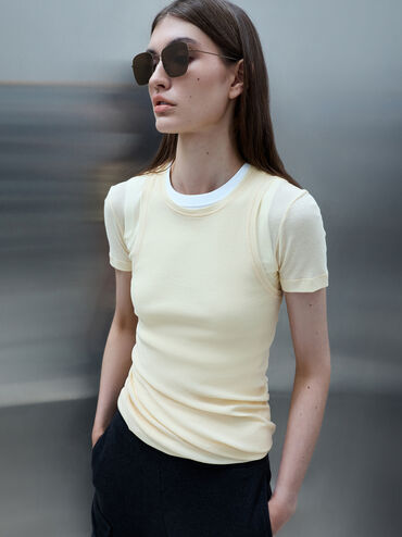 แว่นตากันแดดกรอบทรงเหลี่ยมรุ่น Miranda, สีดำ, hi-res