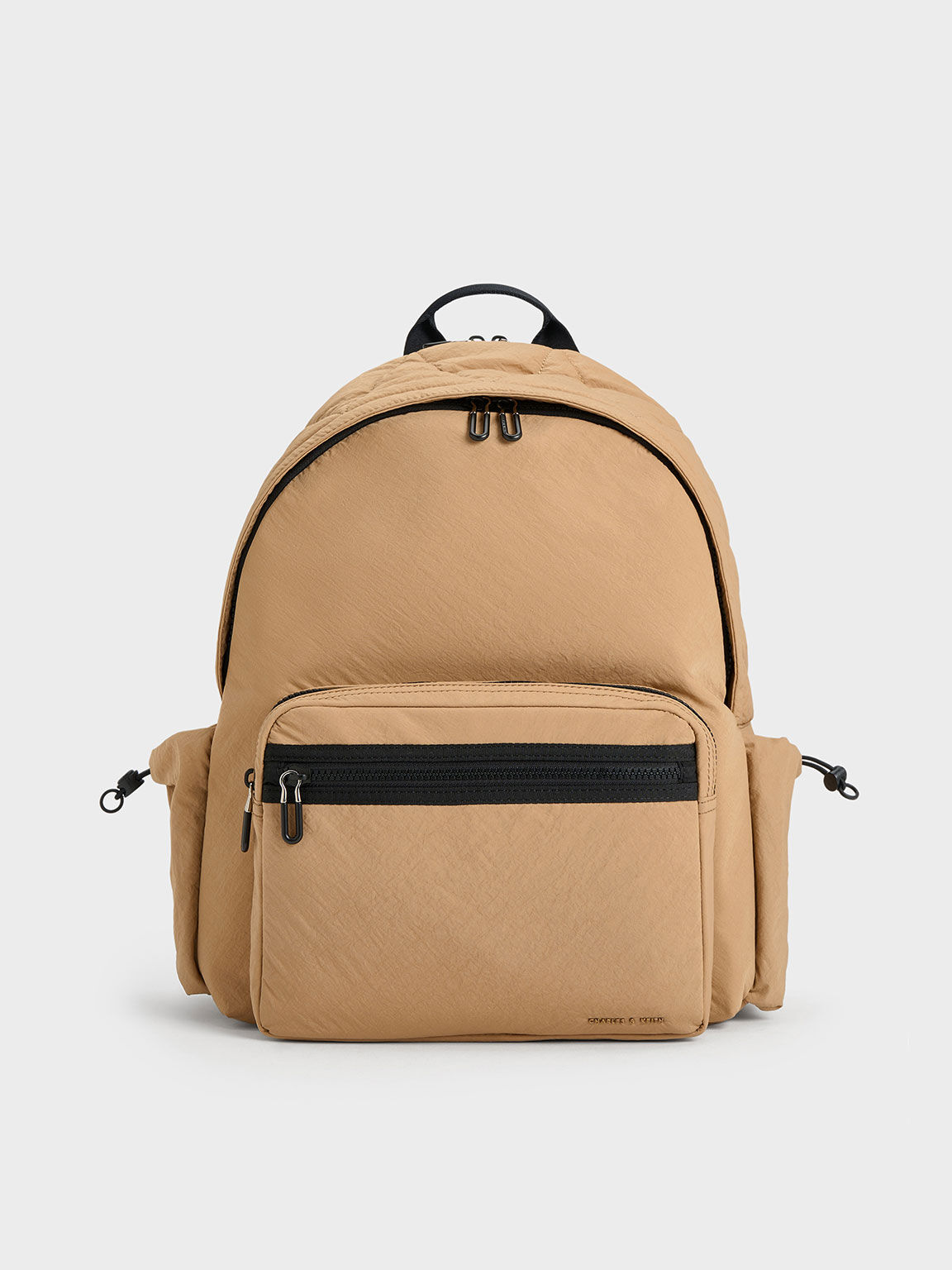 Camel Soleil Nylon Backpack CHARLES KEITH TH
