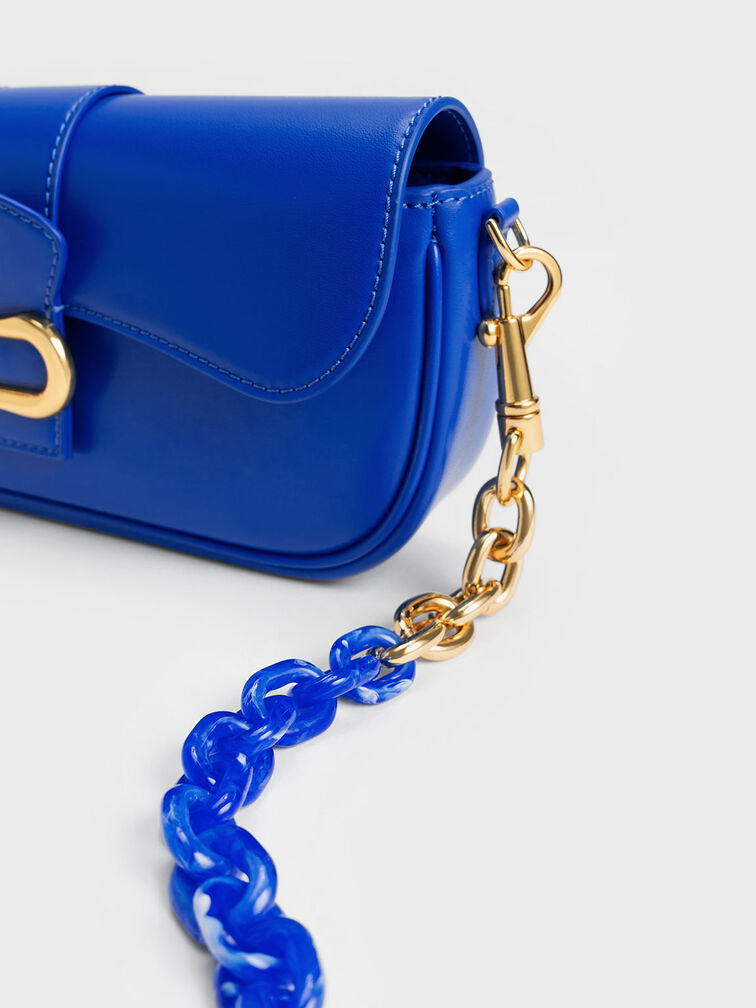 Daki Belted Curved Bag, , hi-res