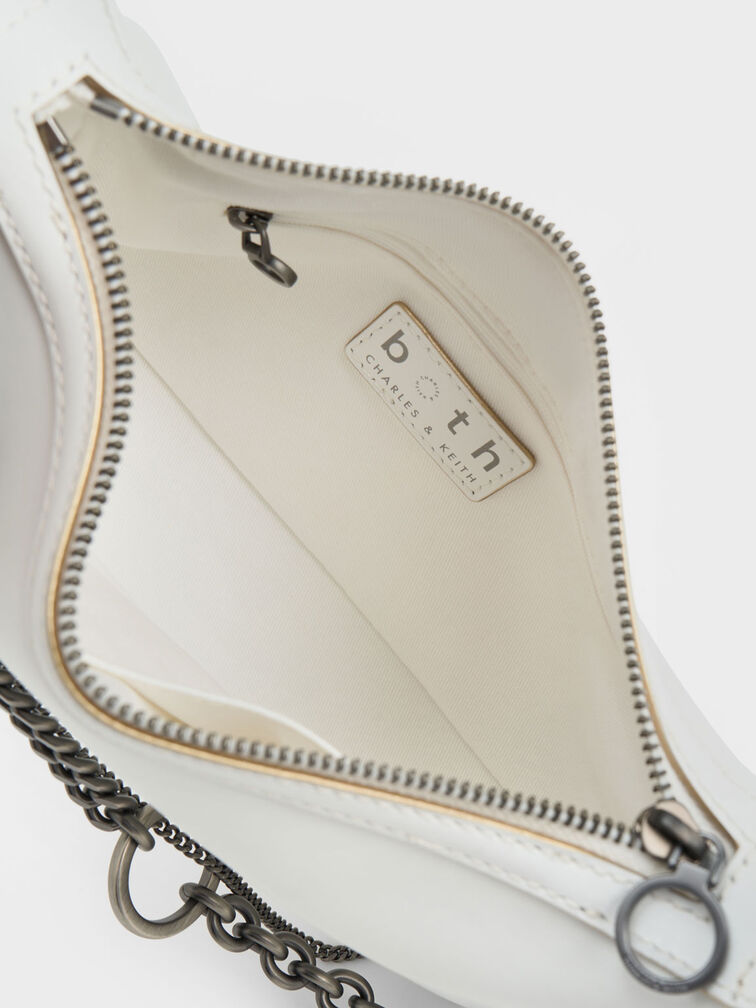 Jules Leather Chain-Embellished Bag, , hi-res