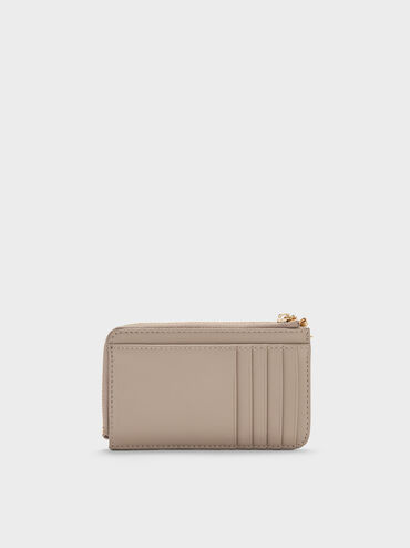 Arrietty Quilted Zip-Around Wallet, Taupe, hi-res