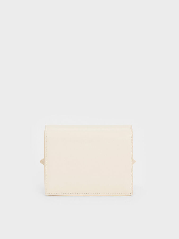 Sloane Chain-Handle Wallet, Cream, hi-res
