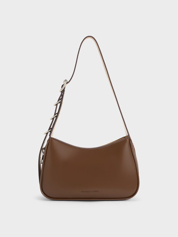 Rebel Hobo Bag, Dark Brown, hi-res