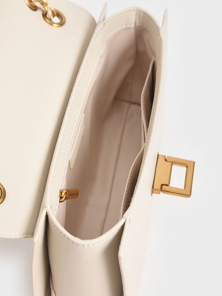 Everline Braided-Strap Shoulder Bag, Cream, hi-res