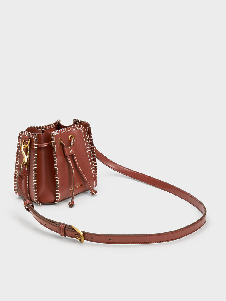 Circe Stitch-Trim Bucket Bag, , hi-res