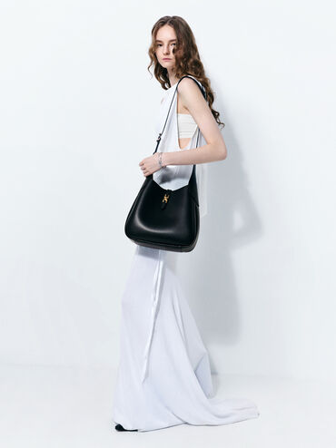 Adalyn Hobo Bag, Black, hi-res