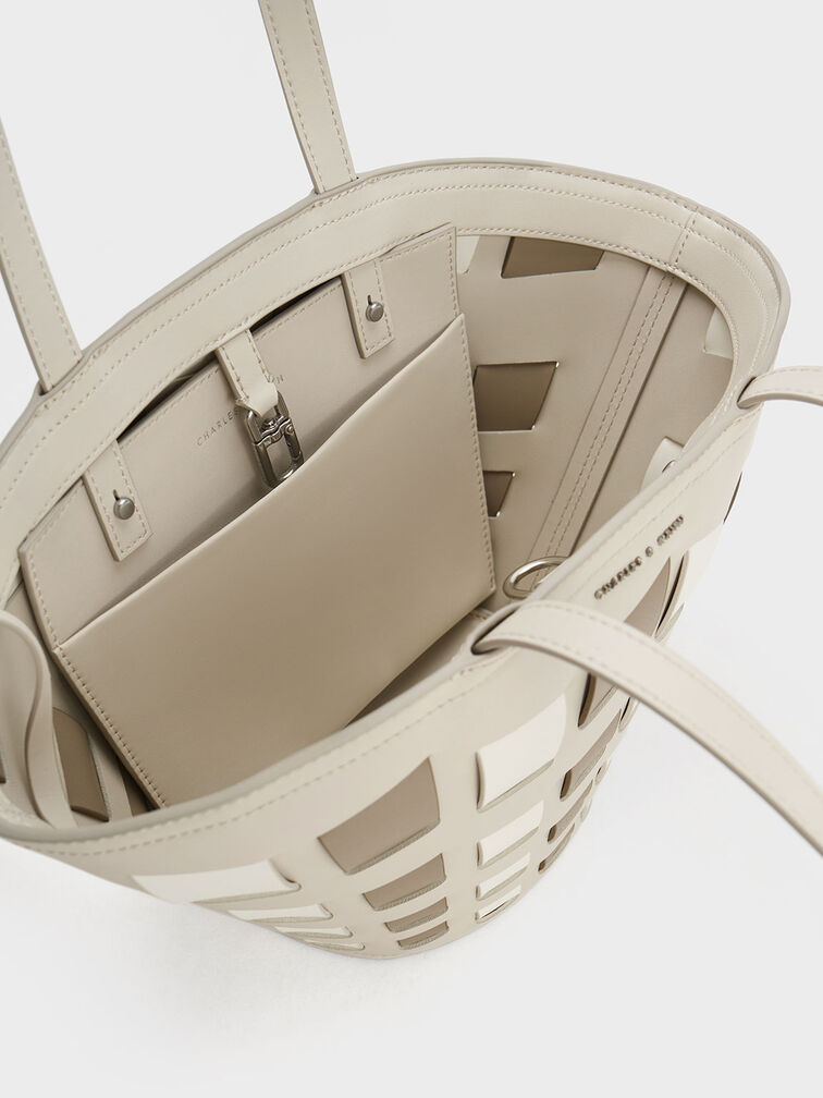 Panelled Tote Bag, , hi-res