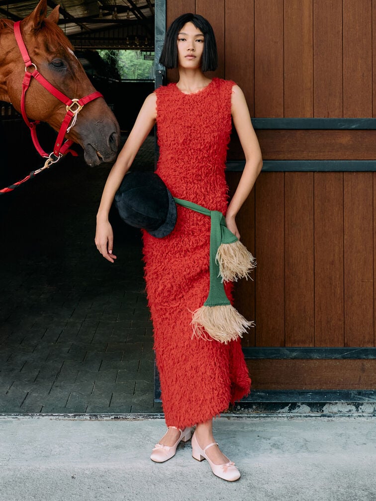 Kelis Rose-Bow Mary Jane Pumps, Light Pink, hi-res