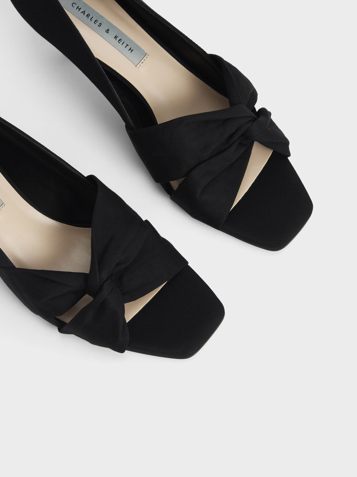 charles and keith open toe heels