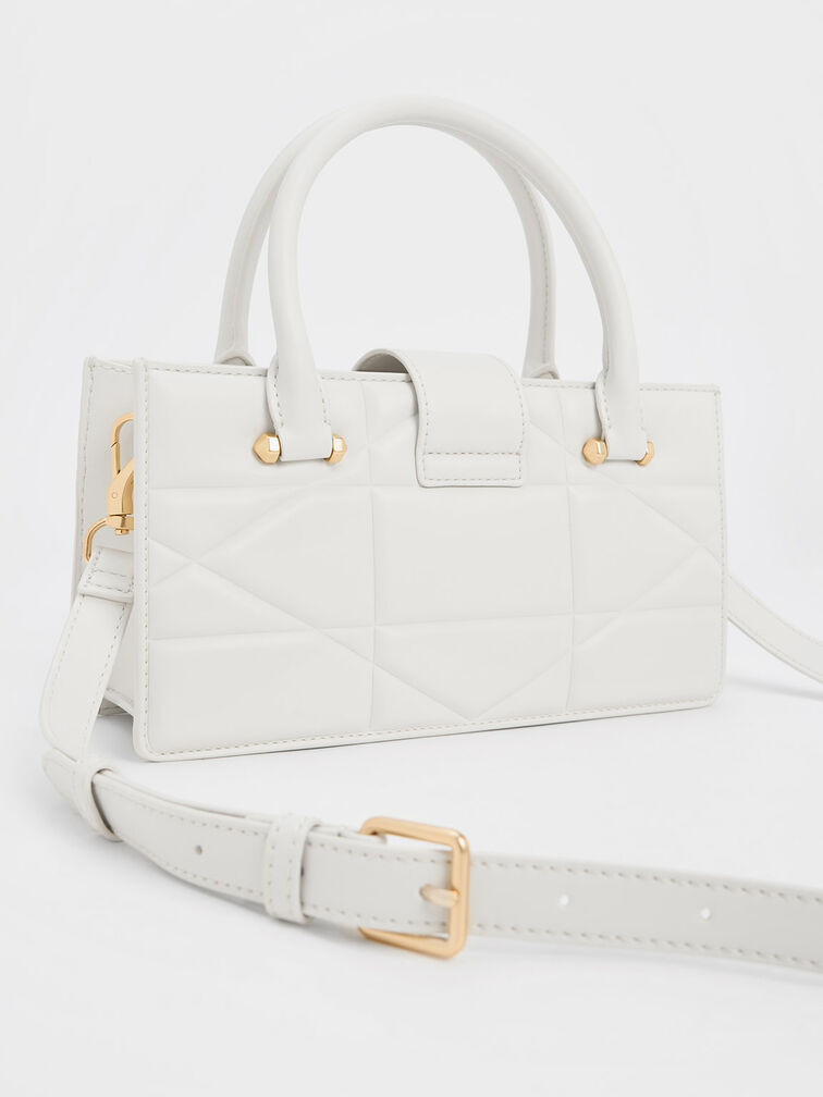 Blanche Quilted Top Handle Bag, , hi-res