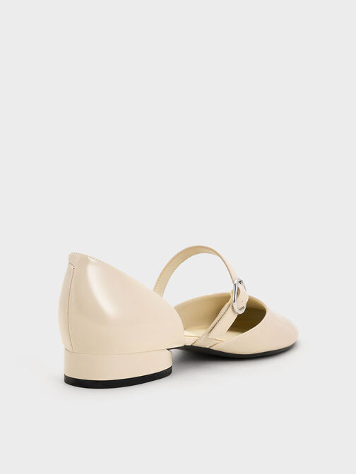 D'Orsay Mary Jane Flats, Chalk, hi-res