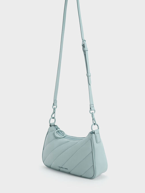 Philomena Puffy Chain-Strap Crossbody Bag, , hi-res
