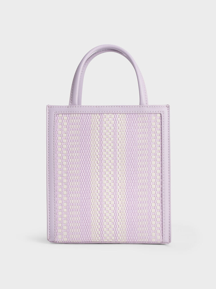Woven Double Handle Tote Bag, , hi-res