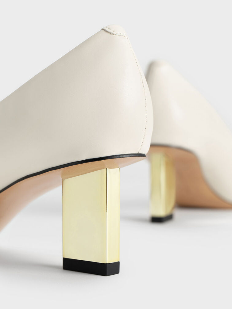 Metallic Blade Heel Pumps, , hi-res