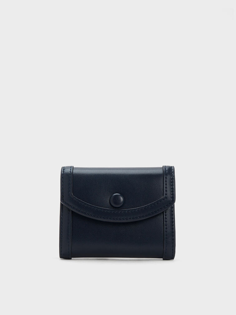 Alouette Contrast Trim Small Wallet, , hi-res