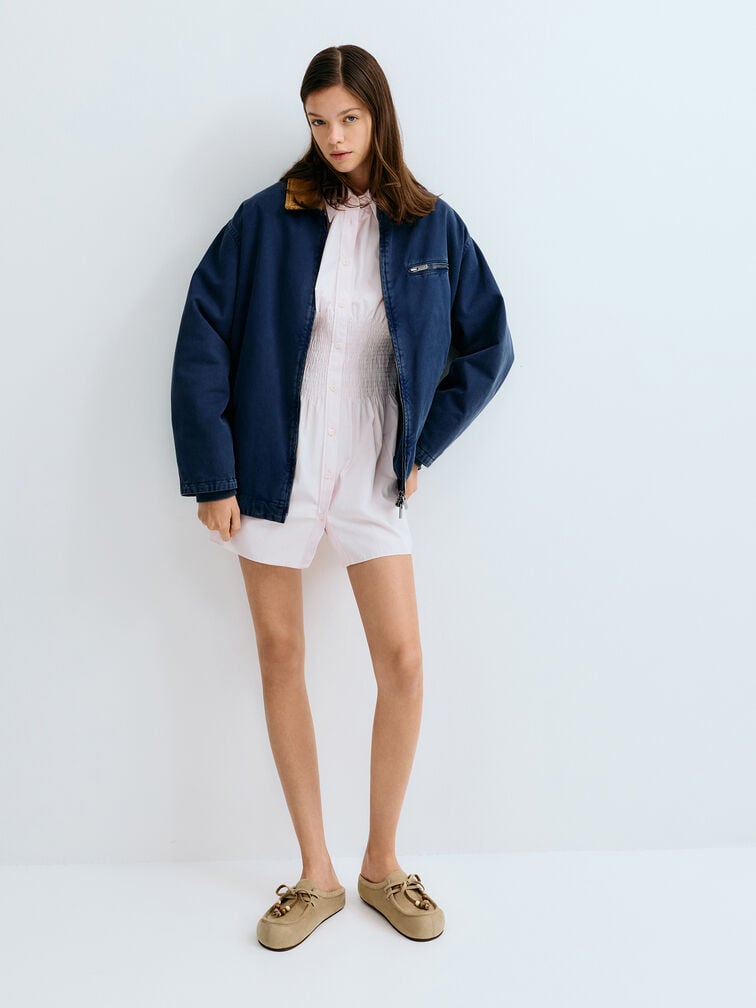 รองเท้าเปิดส้นวัสดุหนังกลับสังเคราะห์ดีเทลเชือกตกแต่งด้วยลูกปัดรุ่น Gale, สีเบจ, hi-res