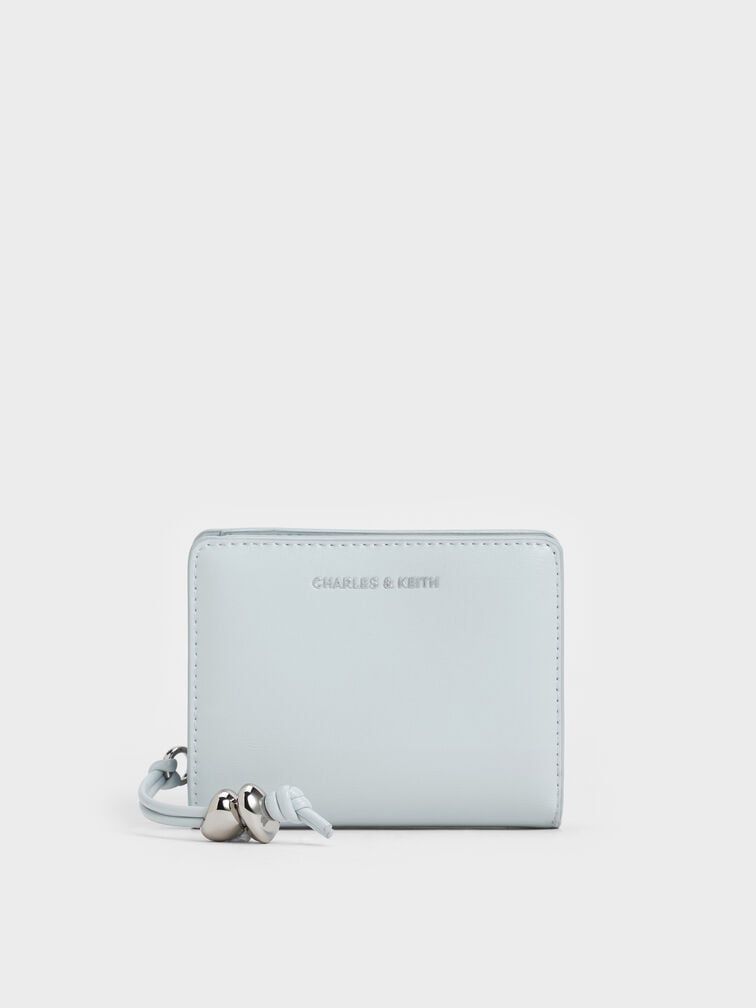 กระเป๋าสตางค์ดีเทลมีมิติรุ่น Augustine, สีซีซอลต์บลู, hi-res