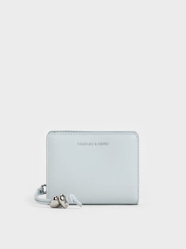กระเป๋าสตางค์ดีเทลมีมิติรุ่น Augustine, สีซีซอลต์บลู, hi-res