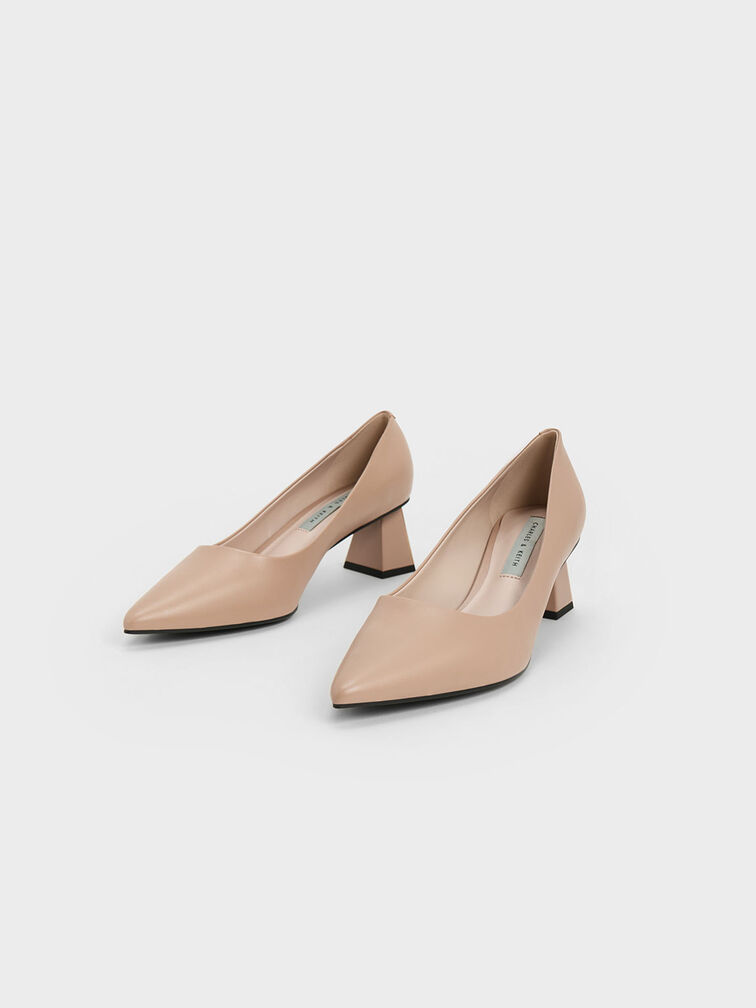 Trapeze Kitten Heel Pumps, , hi-res
