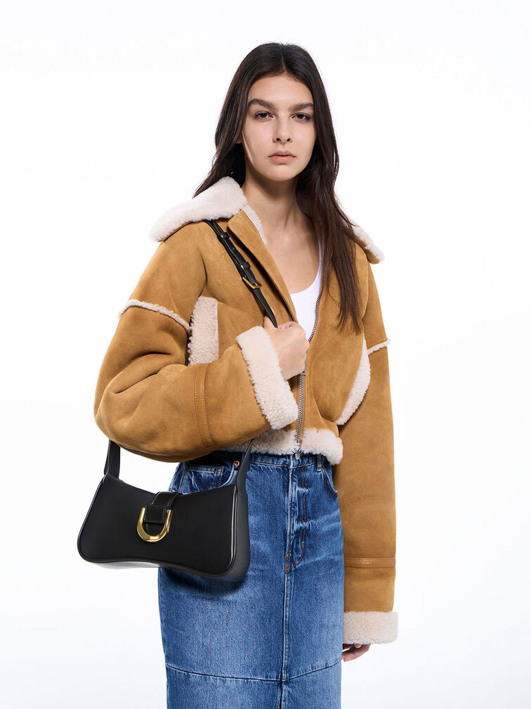 Gabine Curved Shoulder Bag, , hi-res