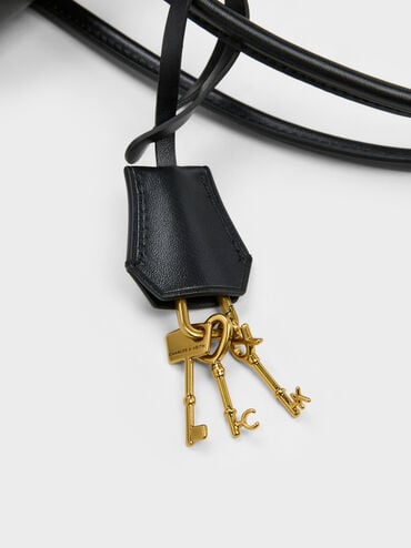 Kerry Trapeze Tote Bag, Black, hi-res