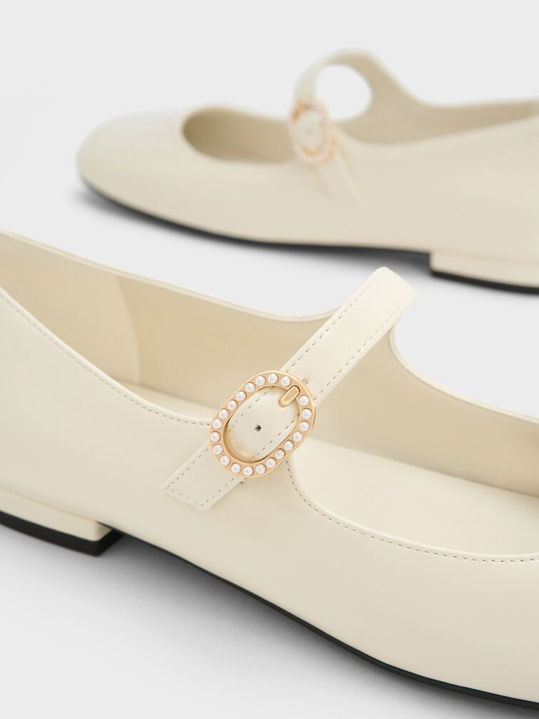 Pearl-Buckle Mary Janes, , hi-res