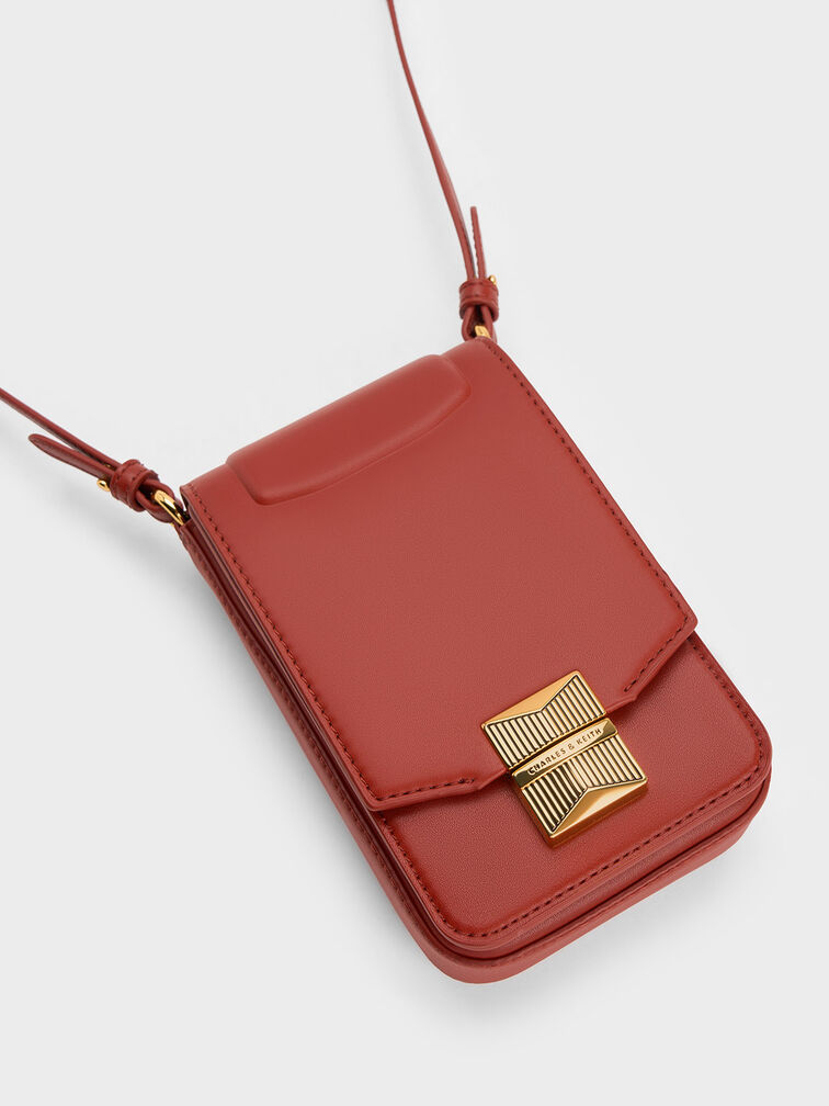 Kalinda Metallic Accent Phone Pouch, , hi-res