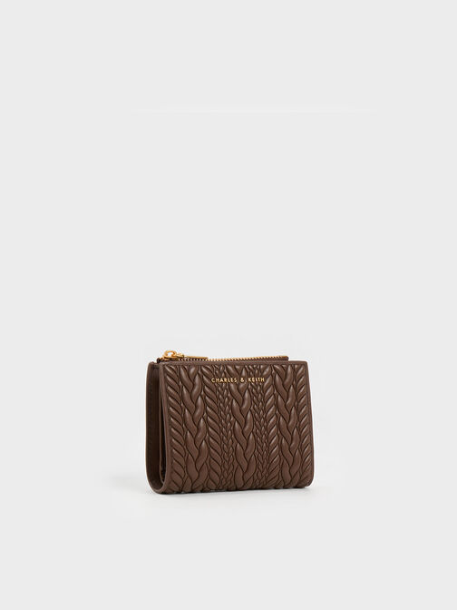 Apolline Textured Top-Zip Wallet, , hi-res