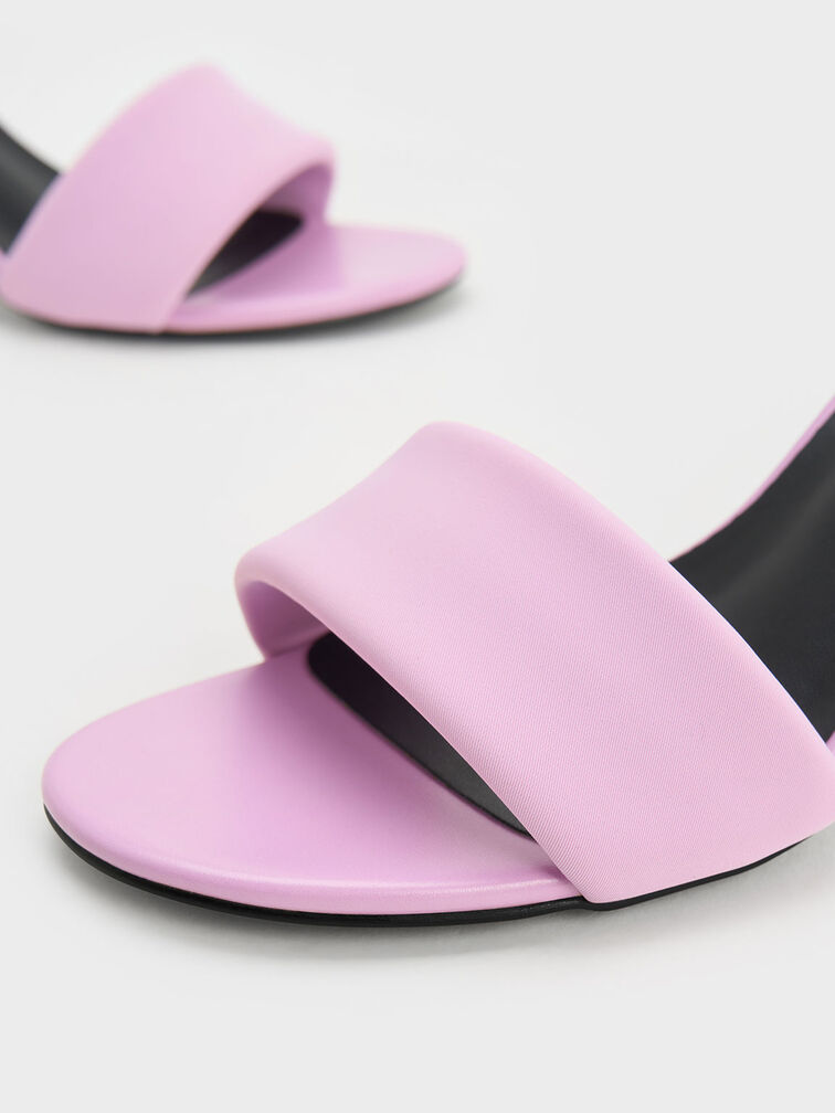 Padded Strap Slingback Pumps, Lilac, hi-res