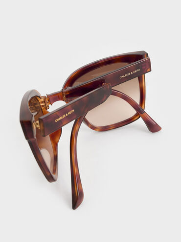 แว่นตากันแดดลายกระดีไซน์แบบพับได้รุ่น Brea, สีลายกระ, hi-res