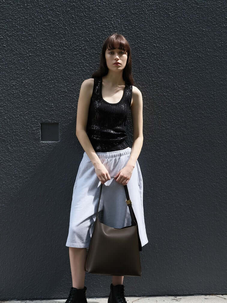 Women’s Edna tote bag in dark moss – CHARLES & KEITH