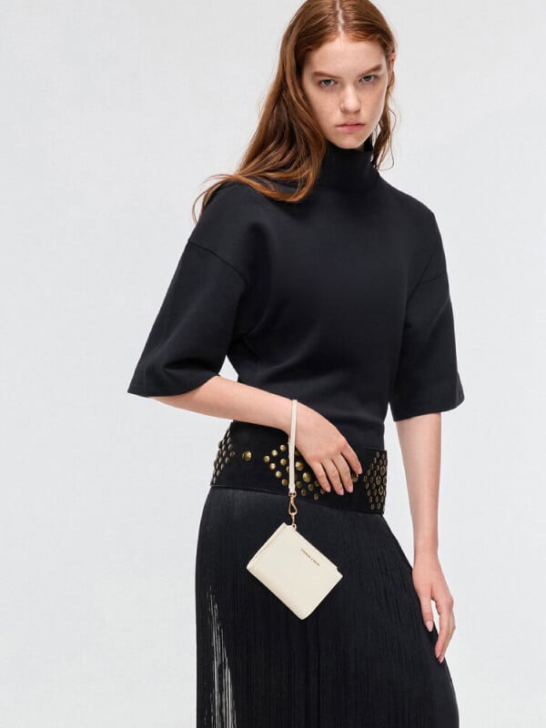 Women’s Rey denim elongated shoulder bag - CHARLES & KEITH