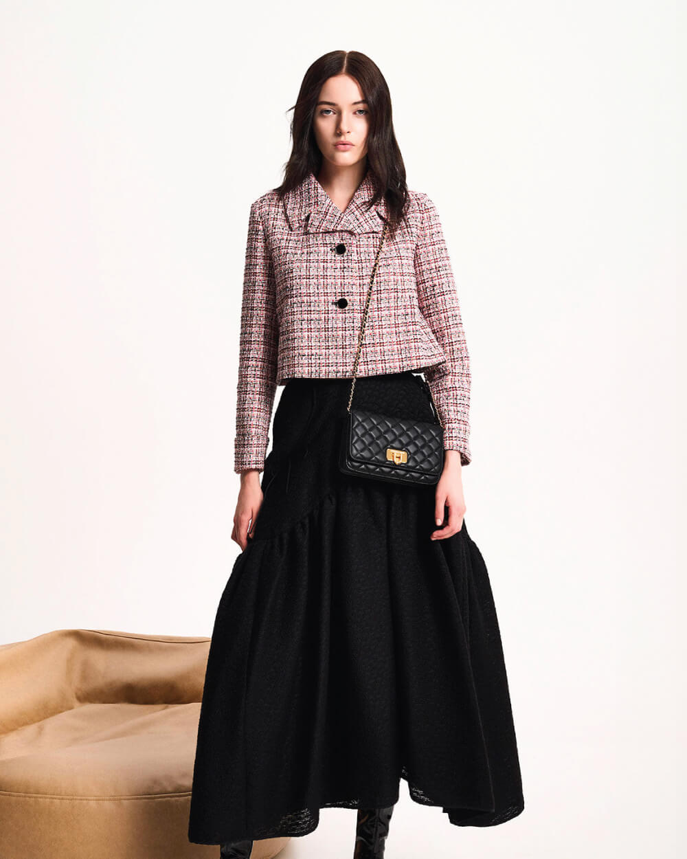 Women’s Cressida quilted push-lock clutch - CHARLES & KEITH