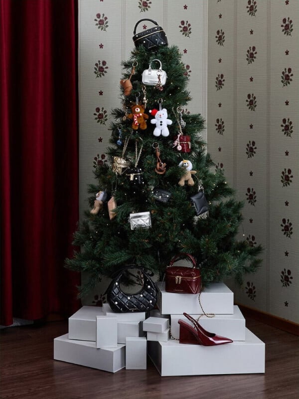 Black Lando Metallic-Accent Platform Loafers - CHARLES & KEITH