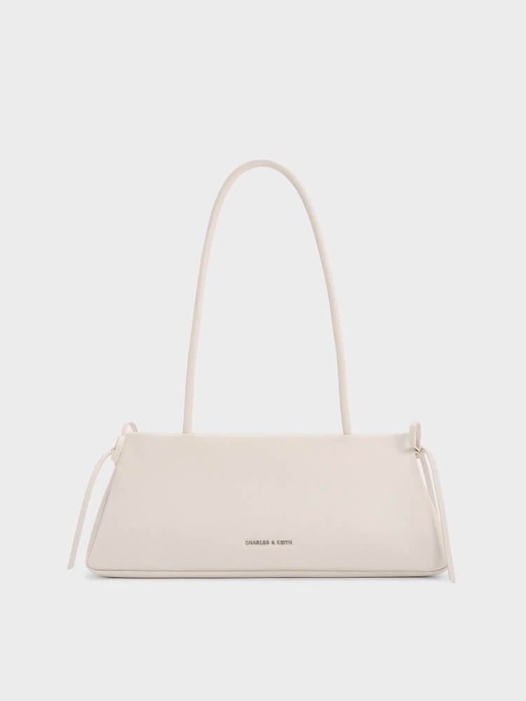 Women’s Hazel bow elongated trapeze shoulder bag in sea salt blue – CHARLES & KEITH TH