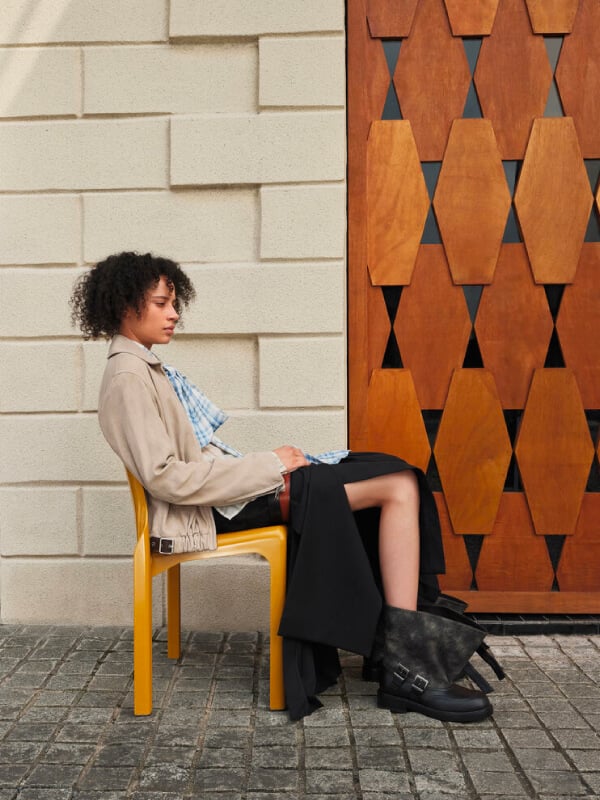 Women’s Aether buckled calf boots - CHARLES & KEITH