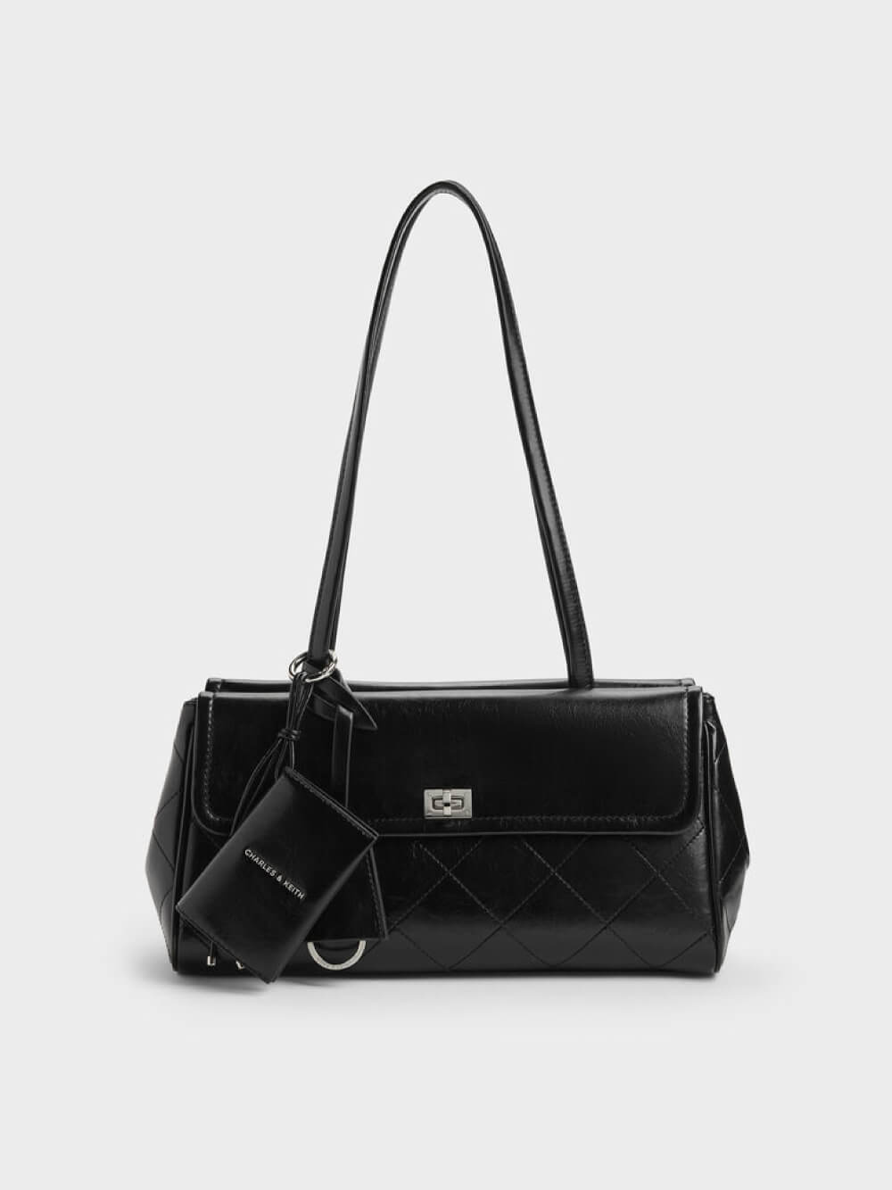 Women’s Apfra quilted elongated shoulder bag