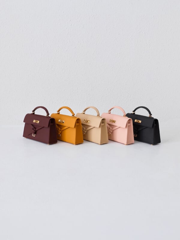 Women’s Tricha knotted-belt top handle bag - CHARLES & KEITH