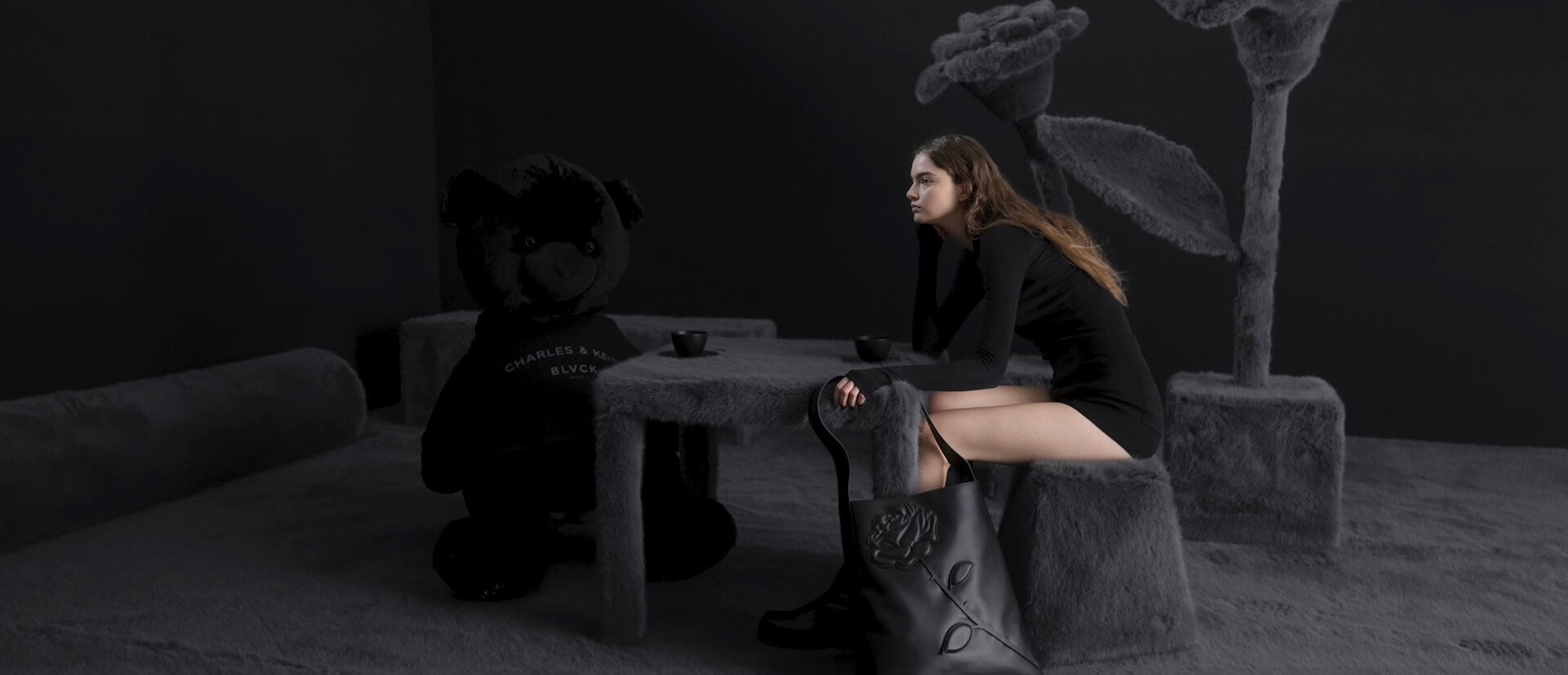 BLVCK PARIS × CHARLES & KEITH テディーベアチャーム BLVCK PARIS × CHARLES & KEITH テディーベアチャーム