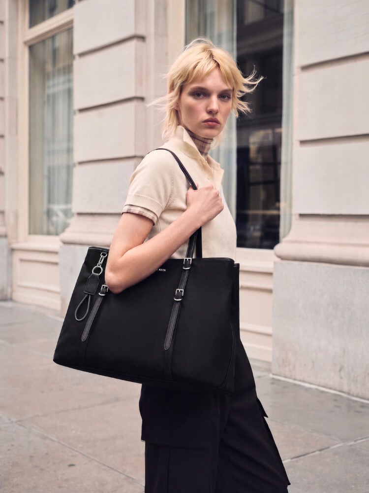 Women’s Levy nylon tote bag - CHARLES & KEITH