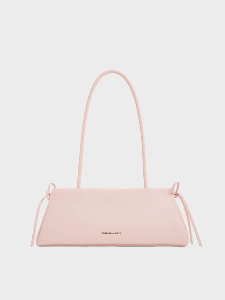 Women’s Hazel bow elongated trapeze shoulder bag in sea salt blue – CHARLES & KEITH TH