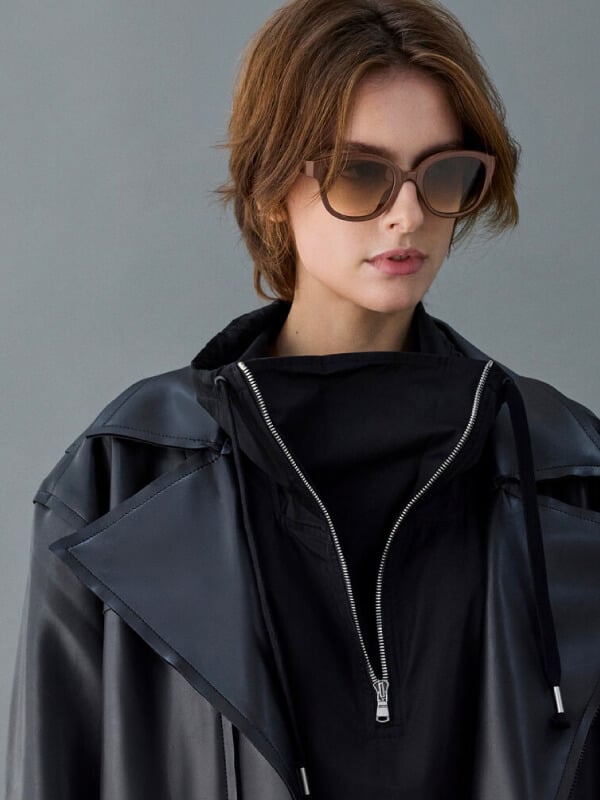 Women’s Brea round sunglasses in pecan brown - CHARLES & KEITH