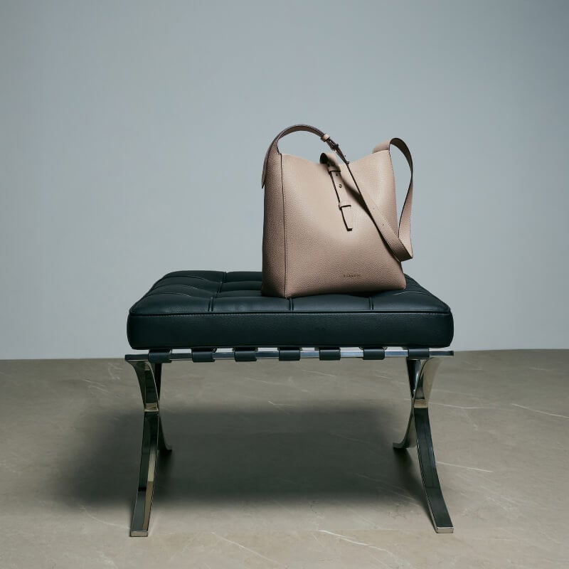 Women’s Hazel bow elongated trapeze shoulder bag in sea salt blue - CHARLES & KEITH