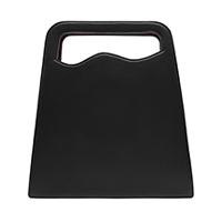 BROWN ASYMMETRIC CUT TOP HANDLE TOTE BAG